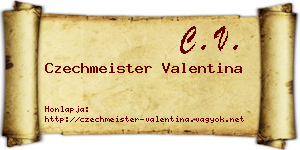Czechmeister Valentina névjegykártya